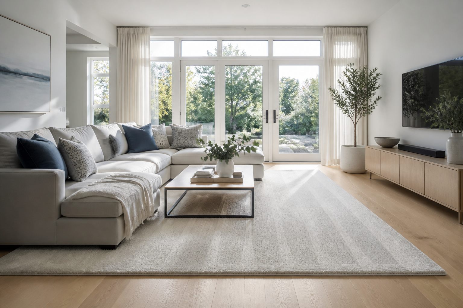 Living room after a D&C clean